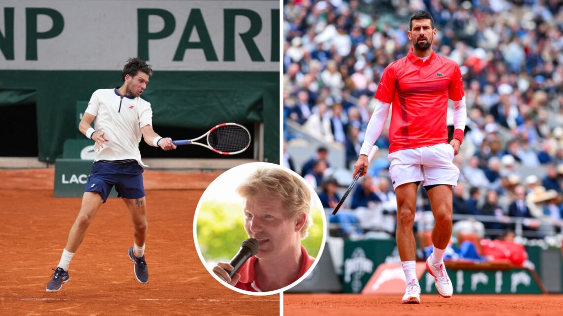 Jim Courier what Cam Norrie just do to beat Novak Djokvoic at the French Open