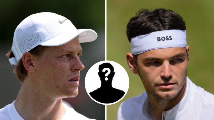 Jannik Sinner (L) at the All England Club ahead of Wimbledon, Taylor Fritz (R) at the Stuttgart Open.