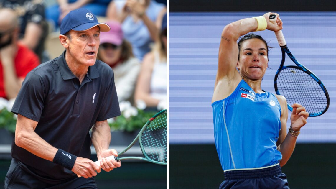 Left: Mats Wilander and Right: Lois Boisson