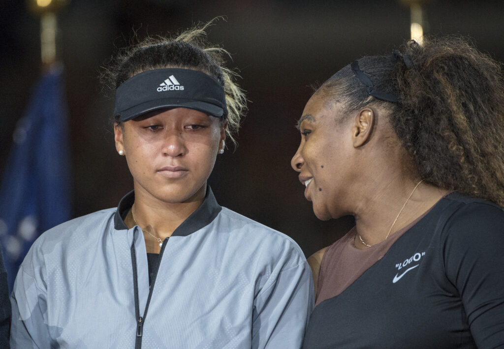 Naomi Osaka and Serena Williams seen together after the 2018 US Open final
