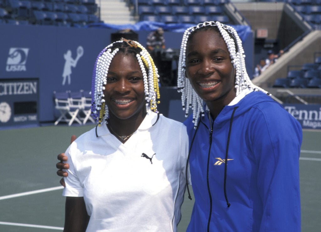 Venus and Serena Williams at the 1998 US Open.