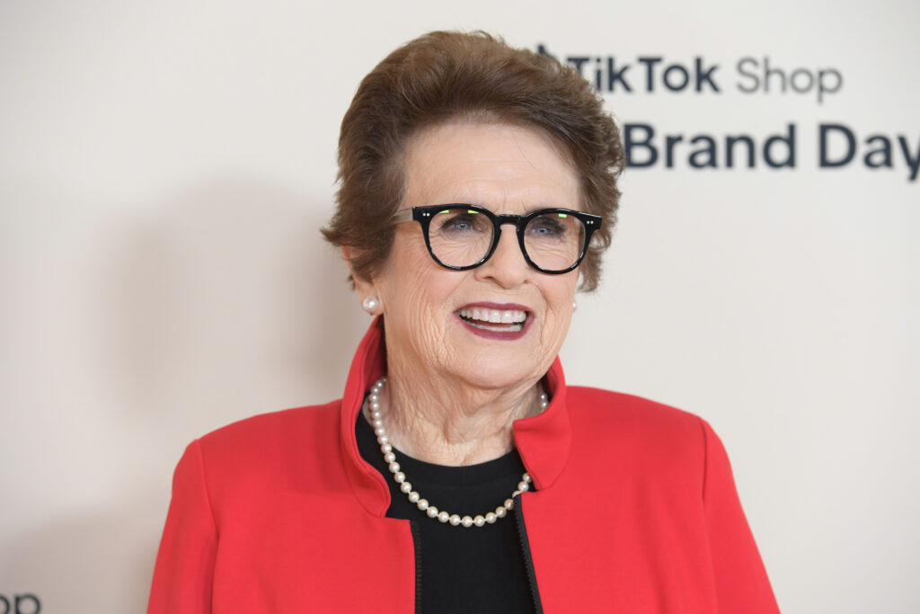 Billie Jean King attending the QVC's Q50 "Age Of Possibility" platform in May, 2025