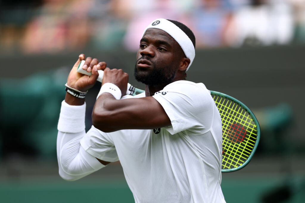 Frances Tiafoe at The Championships Wimbledon 2025.