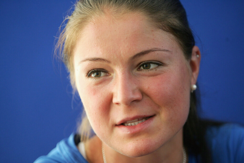 Dinara Safina speaks to the media ahead of the 2010 Medibank International