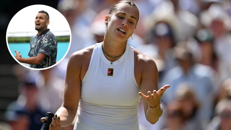 Aryna Sabalenka is out of the Wimbledon Championships and Nick Kyrgios has shard his thoughts on the result
