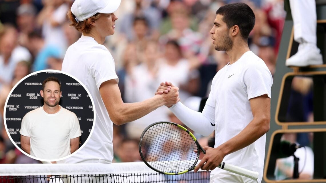 Andy Roddick predicts the favourite to the Wimbledon final between Carlos Alcaraz and Jannik Sinner