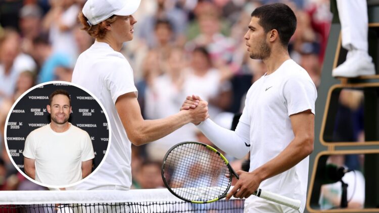 Andy Roddick predicts the favourite to the Wimbledon final between Carlos Alcaraz and Jannik Sinner