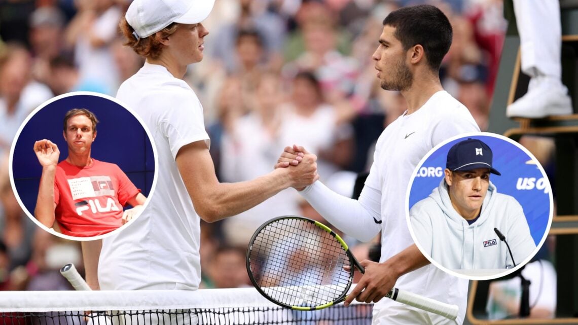 Sam Querrey and John Isner think Jannik Sinner will beat Carlos Alcaraz at Wimbledon