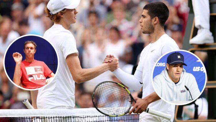 Sam Querrey and John Isner think Jannik Sinner will beat Carlos Alcaraz at Wimbledon