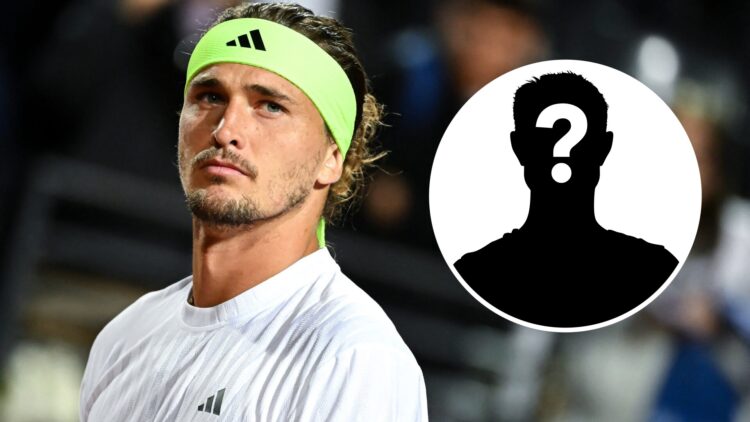 Alexander Zverev looking on during his 2025 Italian Open match against Camilo Ugo Carabelli.