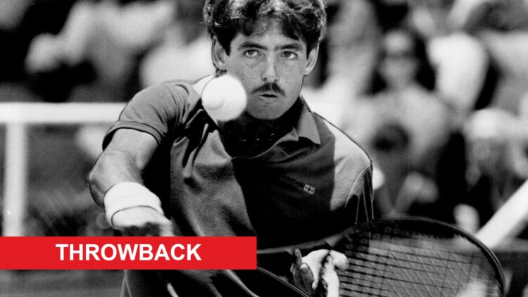 Image of Kelly Evernden in action during the 1985 NSW Men's Open semifinals