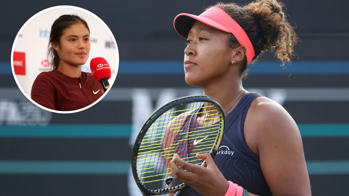 Naomi Osaka of Japan in action during the WTA tennis game against Bianca Vanessa Andreescu of Canada at the Autotron, the Rosmalen Grass Court Cham...