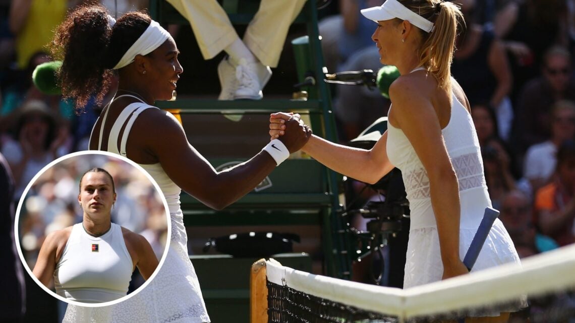 Aryna Sabalenka says what she liked about Serena Williams and Maria Sharapova growing up