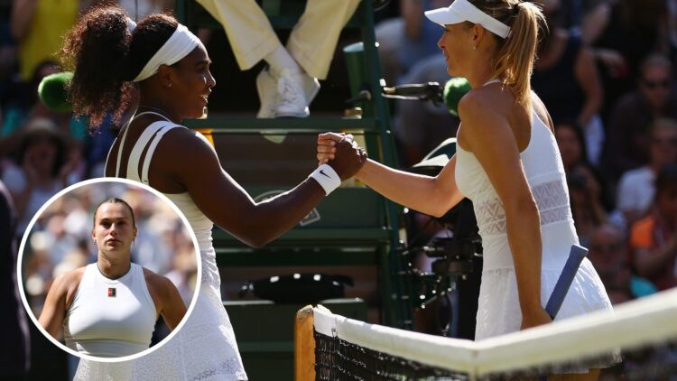 Aryna Sabalenka says what she liked about Serena Williams and Maria Sharapova growing up