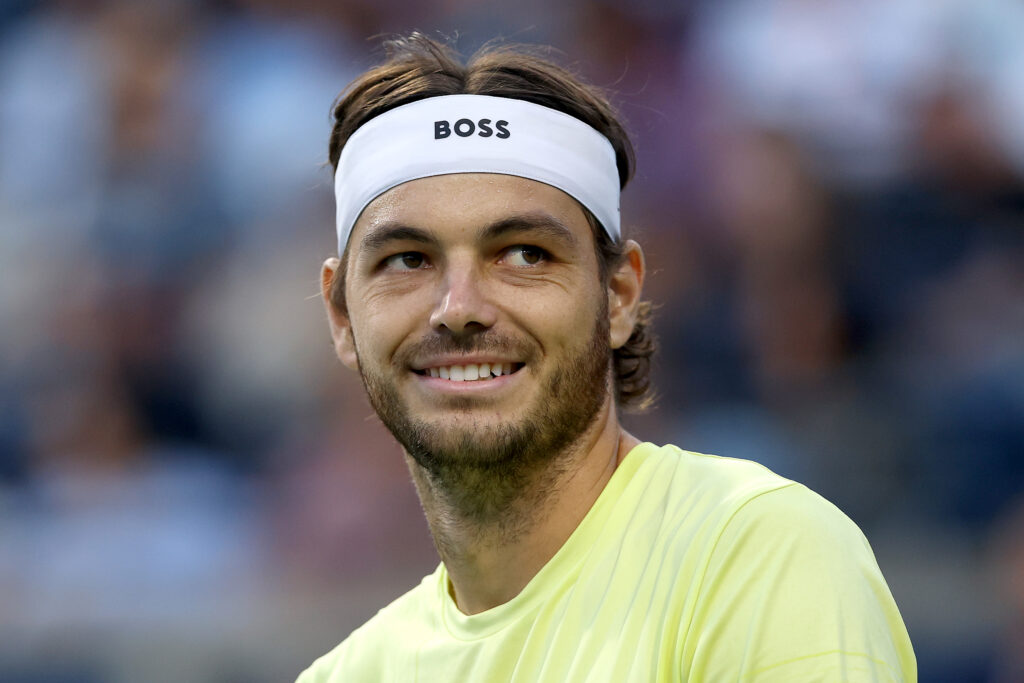 Taylor Fritz looks on during his third-round win at the 2025 Canadian Open