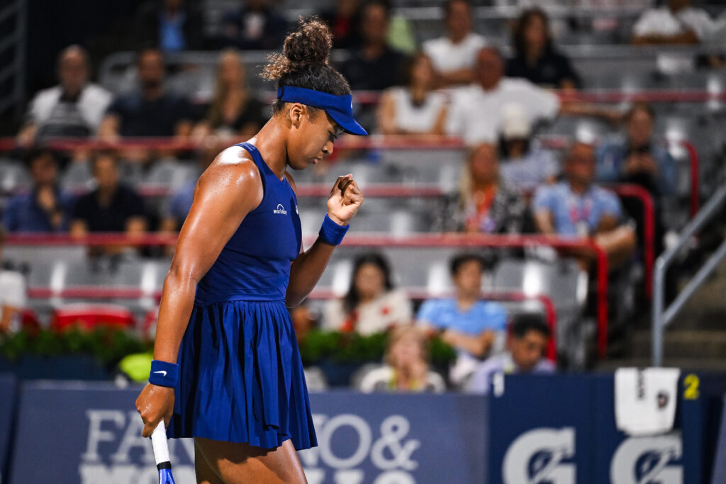 Naomi Osaka pumps her fist