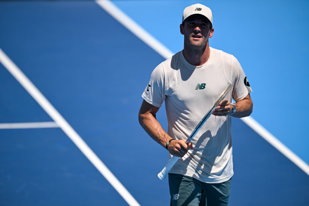 Tommy Paul in action at the Cincinnati Open.