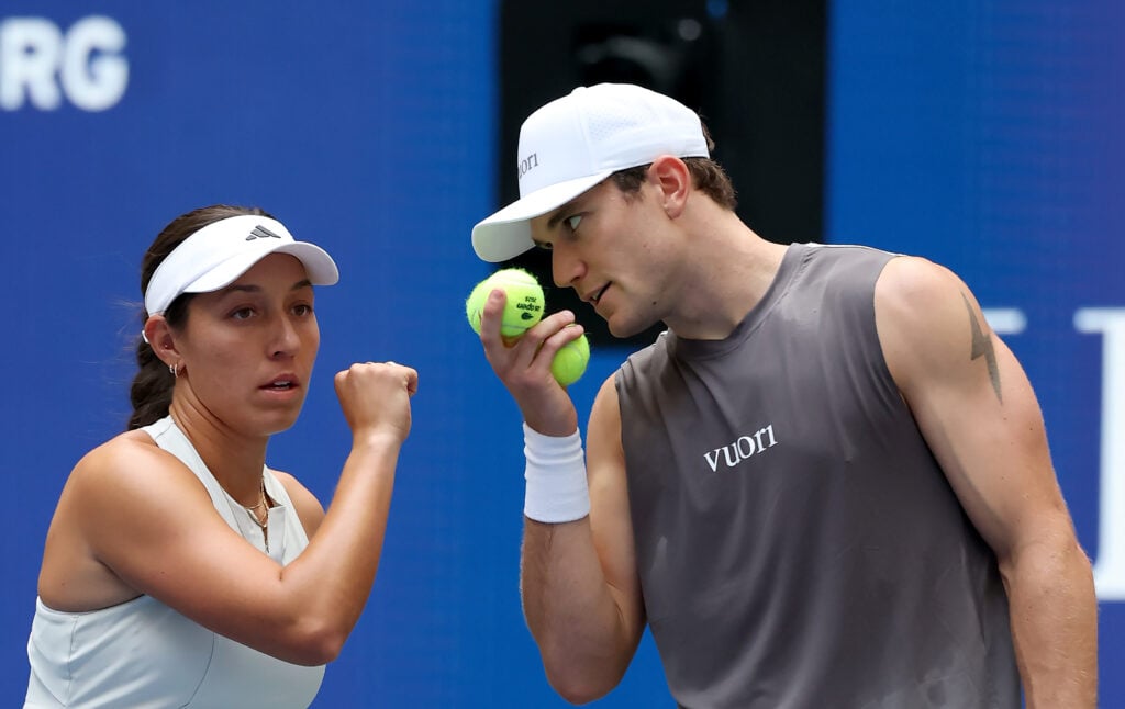 Jessica Pegula and Jack Draper talk tactics at the 2025 US Open - Mixed Doubles tournament