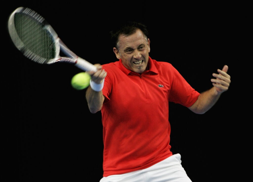 Mikael Penfors in action at a BlackRock Tour event in 2008.