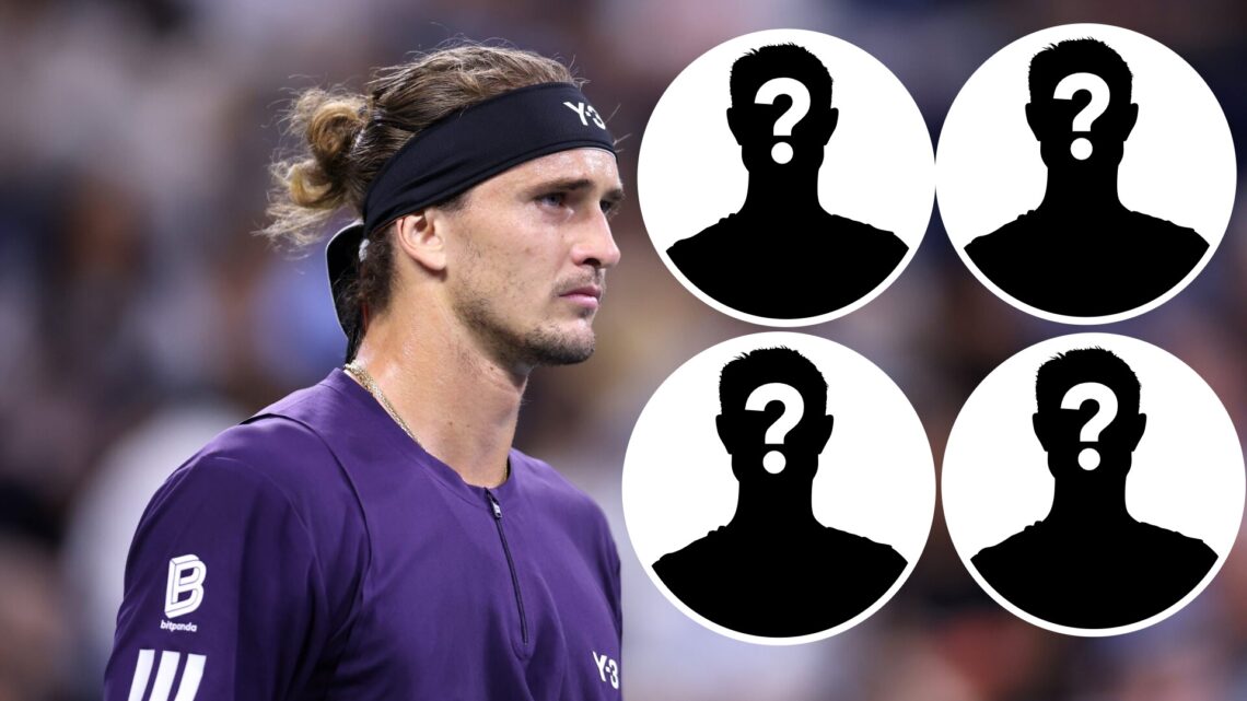 Alexander Zverev of Germany looks on against Felix Auger-Aliassime of Canada during their Men's Singles Third Round match on Day Seven of the 2025 ...