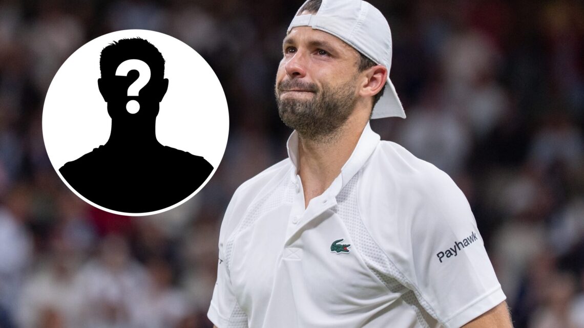Grigor Dimitrov is devastated after retiring hurt at Wimbledon 2025, inset a mystery player