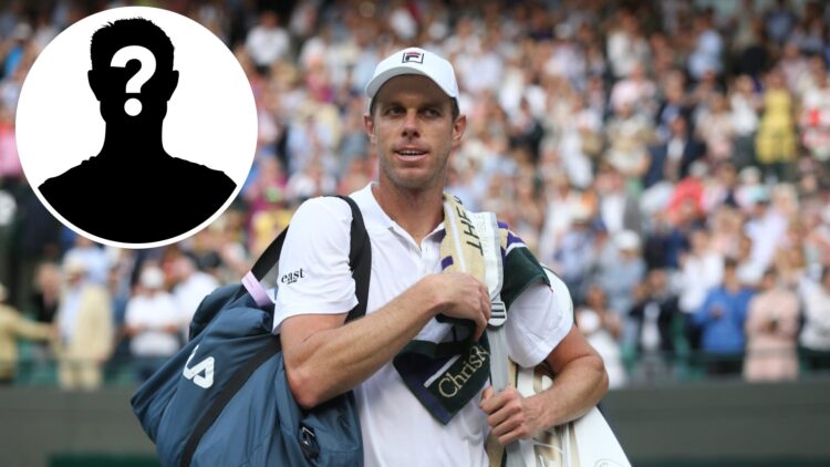 Sam Querrey after his match against Rafael Nadal in their Gentleman's Singles Quarter Final match during Day 9 of The Championships - Wimbledon 201...
