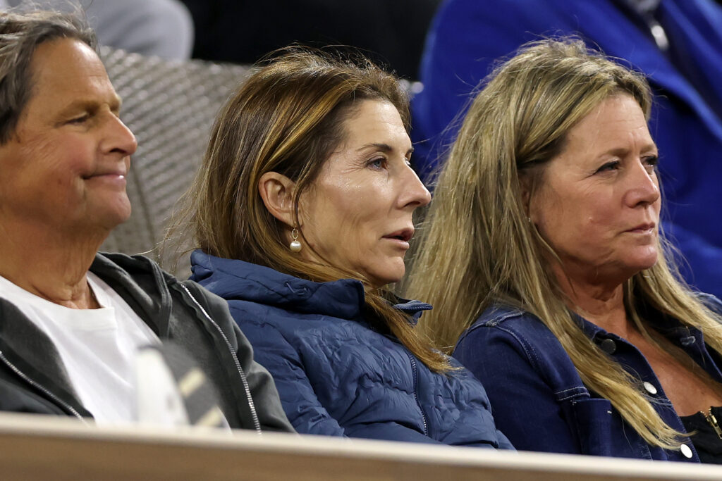 Monica Seles watches Carlos Alcaraz play at Indian Wells in 2025