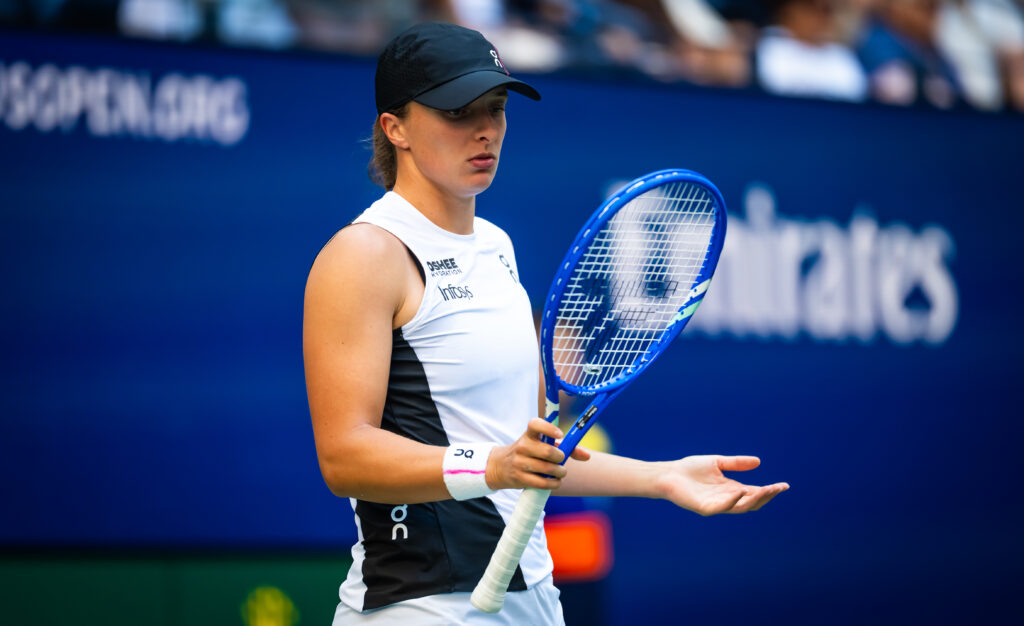 Iga Swiatek at the US Open in 2025