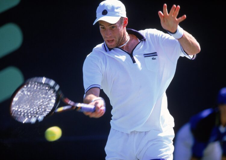 25 Mar 2000:George Bastl of Switzerland returns the ball during day three of the Ericsson Open at Crandon Park in Key Biscayne, Florida. Mandatory ...