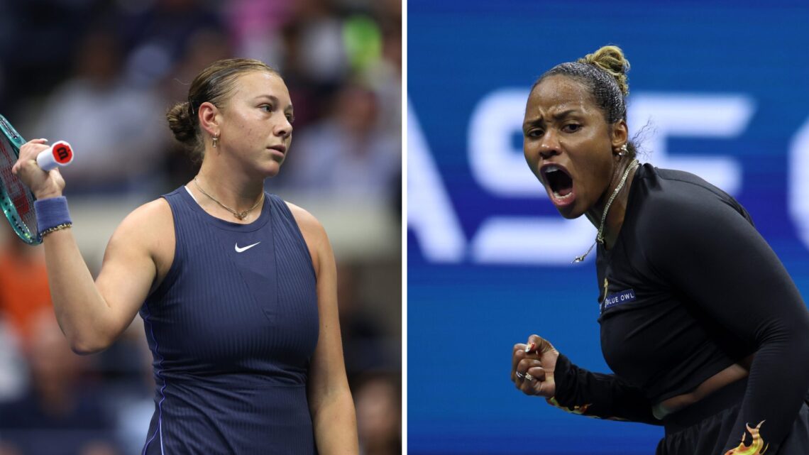 Left: Amanda Anisimova and Right: Taylor Townsend