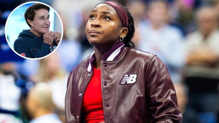 Coco Gauff of the United States reacts to defeating Donna Vekic of Croatia in the second round on Day 5 of the US Open at USTA Billie Jean King Nat...