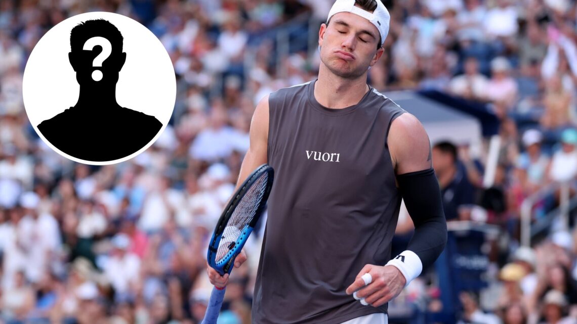Jack Draper of the United Kingdom reacts against Federico Agustin Gomez of Argentina during their Men's Singles First Round match on Day Two of the...