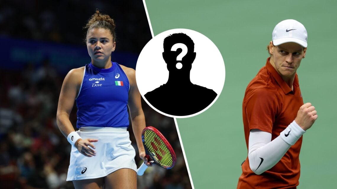 Left: Jasmine Paolini and Right: Jannik Sinner
