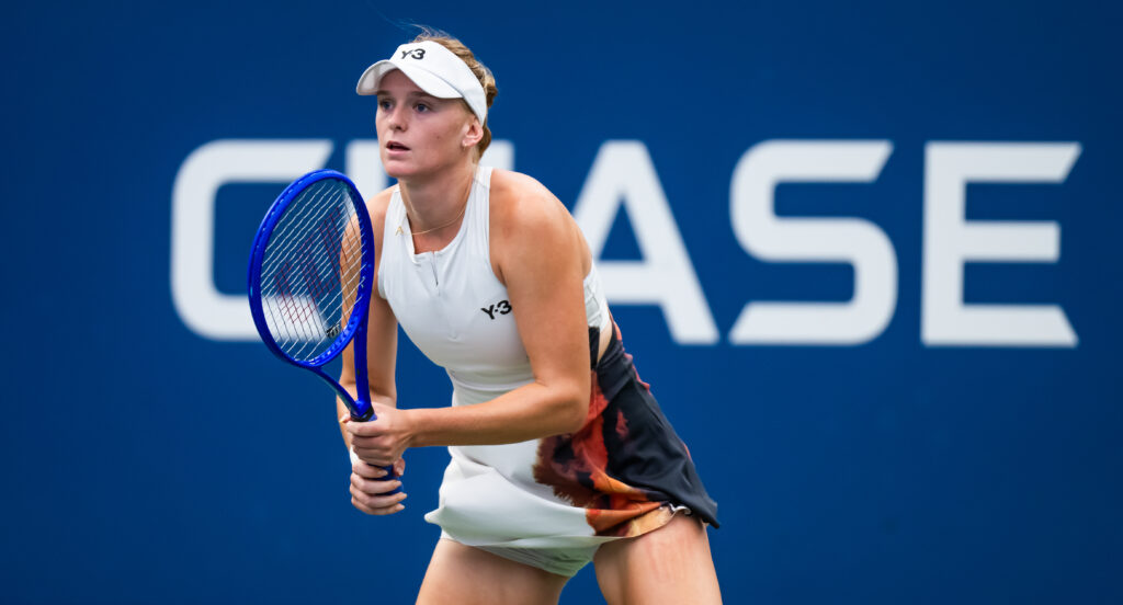 Ashlyn Krueger in action at the US Open in 2025.