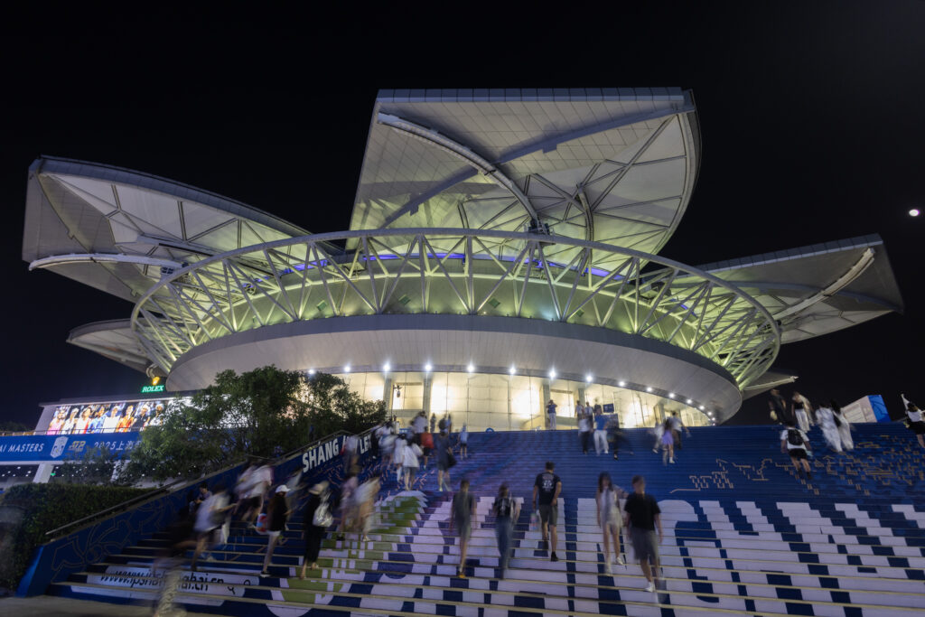A general view of the Shanghai Masters stadium in 2025