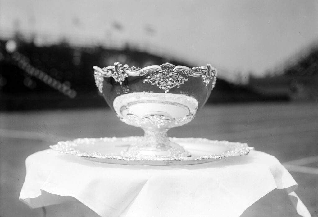 An image of the original Davis Cup trophy