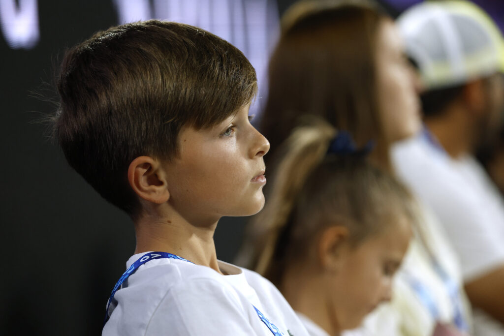 Stefan Djokovic pictured during the 2025 Australian Open