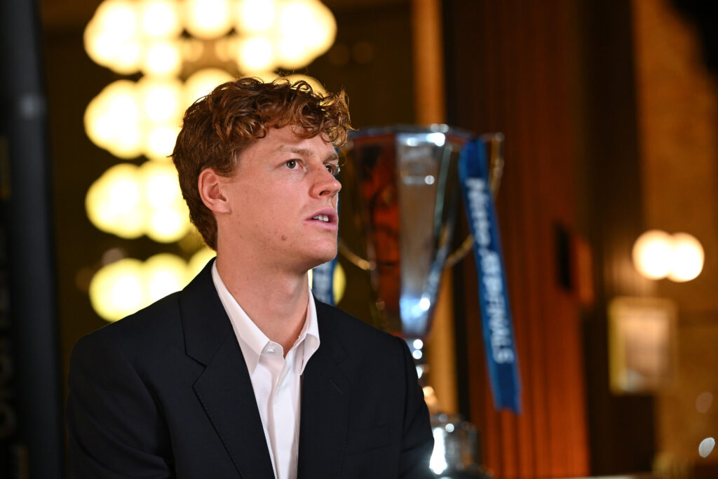 Jannik Sinner speaks to media ahead of the 2025 ATP Finals.