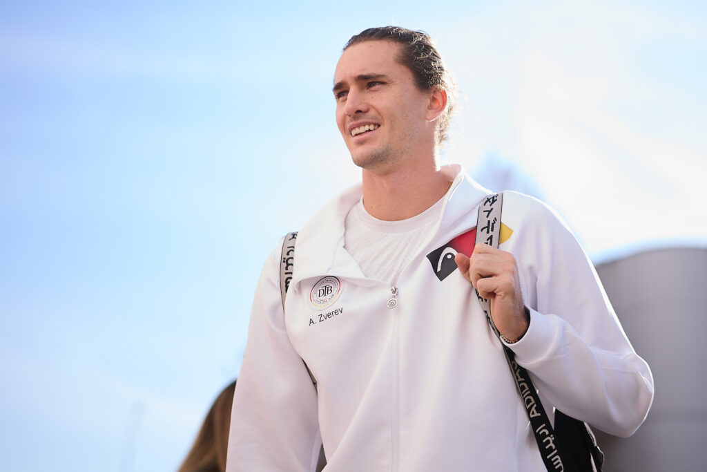 Alexander Zverev pictured in Bologna ahead of the 2025 Davis Cup Finals