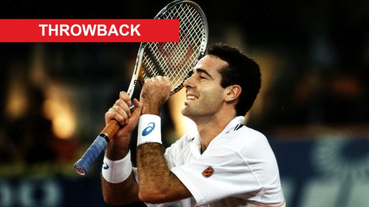 Alex Corretja celebrates after winning the ATP Finals in 1998