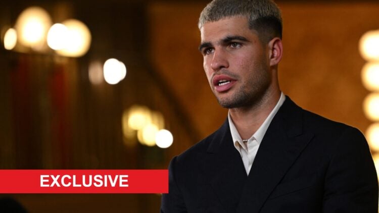 Image of Carlos Alcaraz attending media day ahead of the 2025 ATP Finals