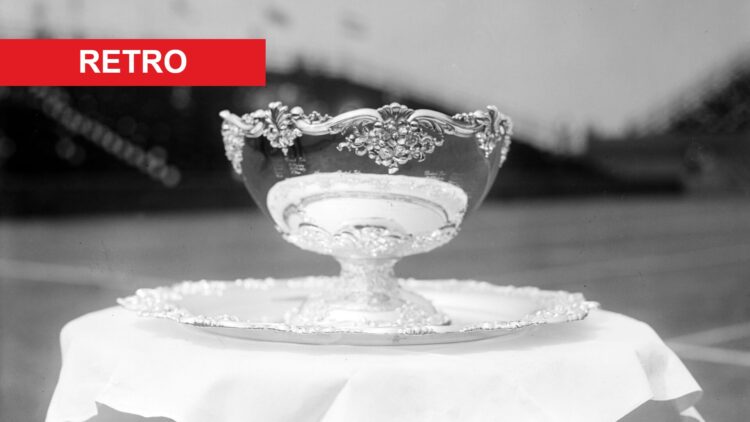 An image of the original Davis Cup trophy