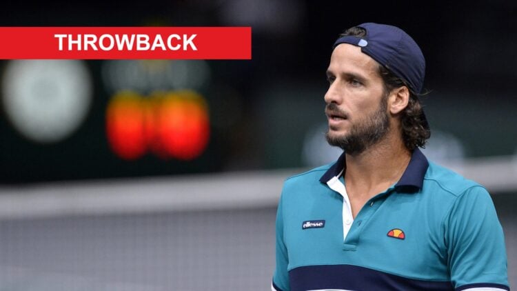 Image of Feliciano Lopez looking on during the first round of the 2017 Paris Masters