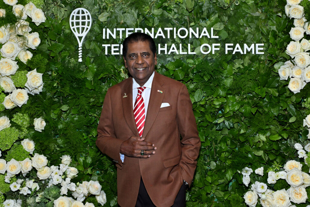 Vijay Amritraj attends Legends Ball for the International Tennis Hall of Fame in 2025.