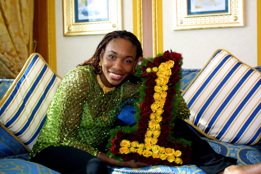 Venus Williams Celebrates Becoming Number One