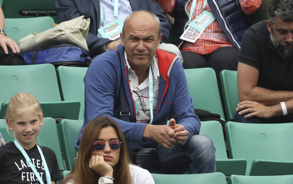 Andrei Chesnokov watching the French Open from the stands in 2018