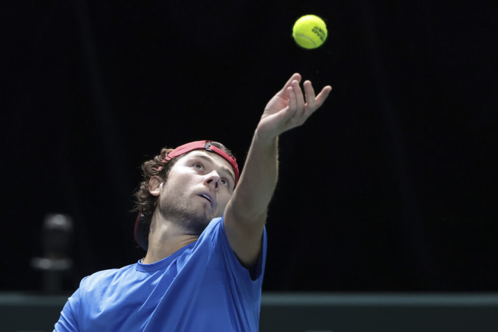 Aleksandar Kovacevic pictured during the 2025 Paris Masters