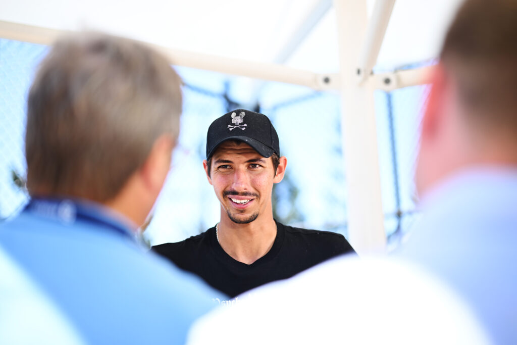 Alexei Popyrin speaks to the media ahead of the 2026 Brisbane International