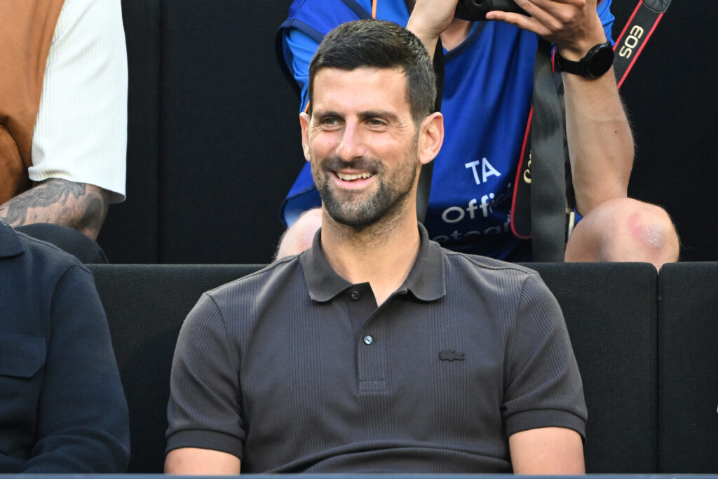 Novak Djokovic pictured during the 2026 AO Opening Ceremony