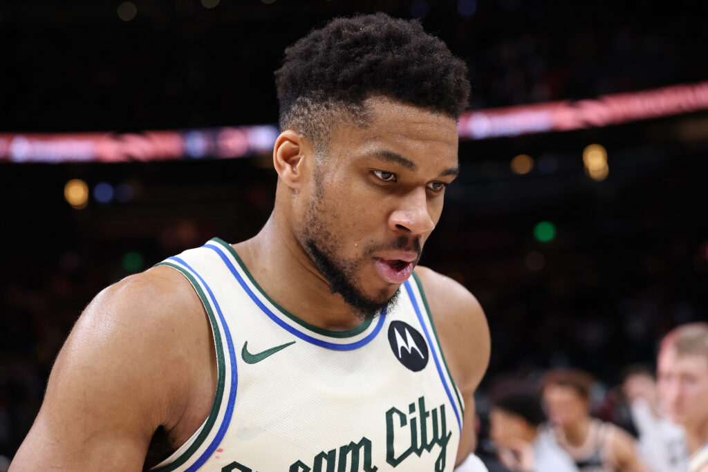 Giannis Antetokounmpo pictured during the 2026 NBA season